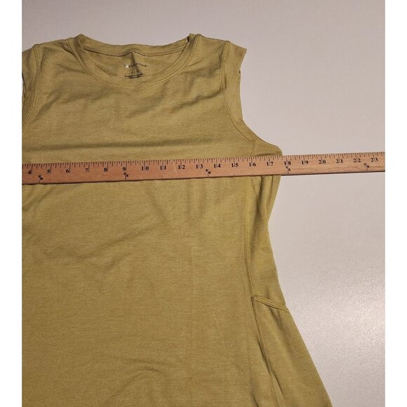 Fabletics Tank Top Sleeveless Activewear Crew Neck Yellow Womens Large / 10 - Picture 9 of 10